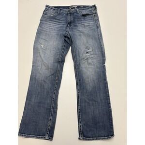 Men's BKE Denim Tyler Straight Light Wash Jeans Size 36R